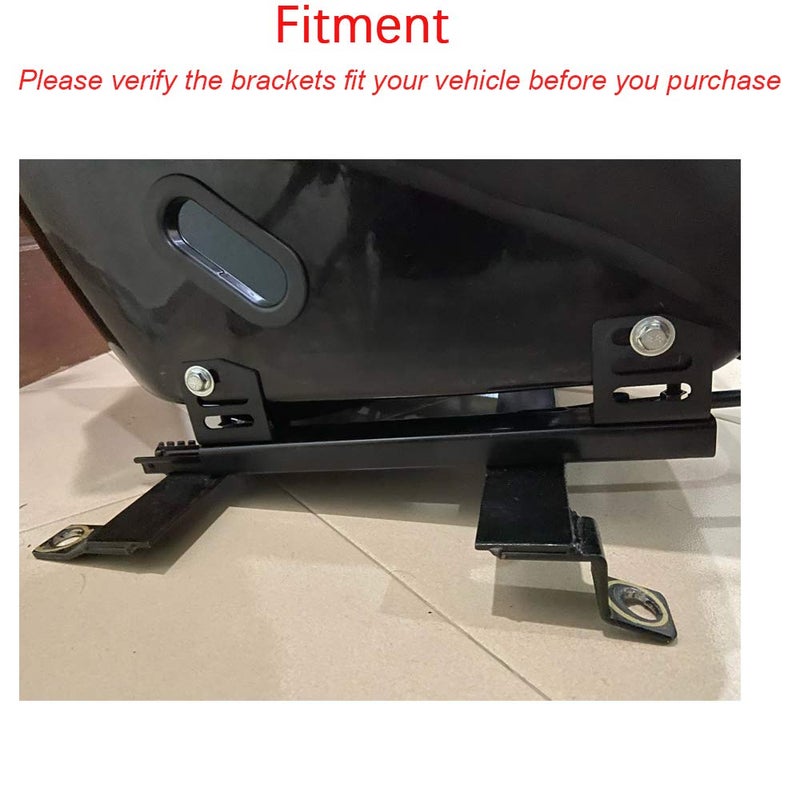 Wsays Universal Super Low Down Side Adjustable Mount Brackets Compatible with RNG Recaro Racing Bride Seat - Image 5